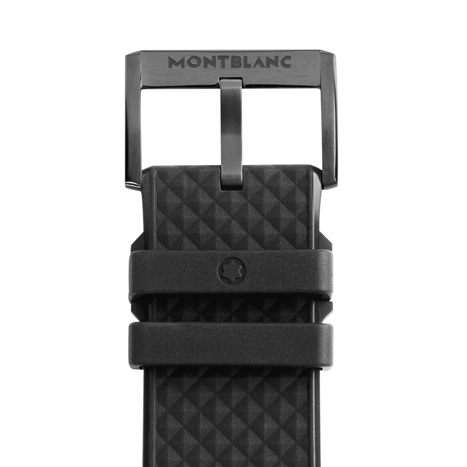 Black rubber strap with black pin buckle  - 2