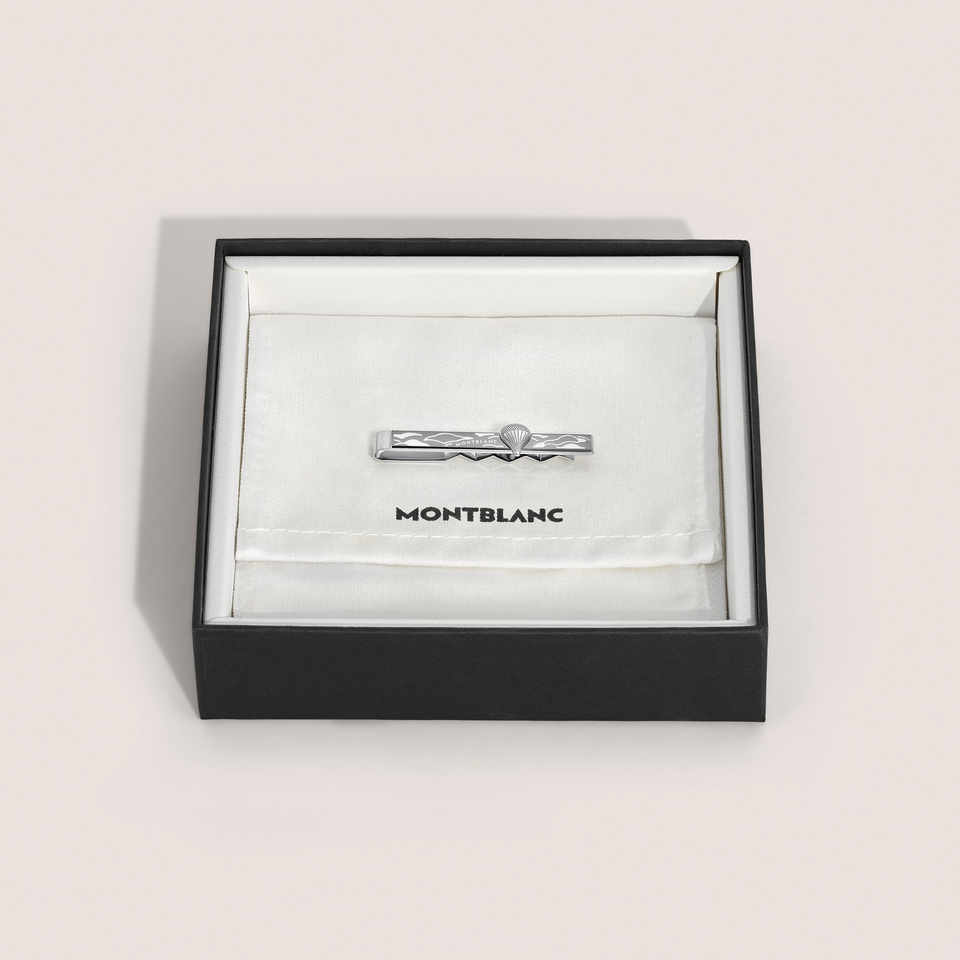 Tie bar in steel dedicated to the Meisterst&uuml;ck Around the World in 80 Days collection. - 2