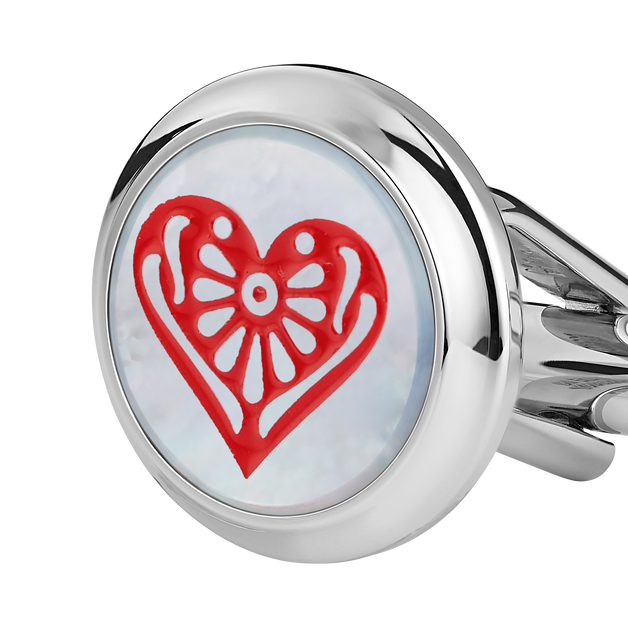 Meisterst&uuml;ck Tribute to the Book Around the World in 80 Days Spade & Heart Cufflinks - 3
