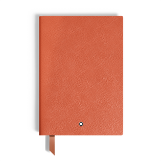 Medium Notebook, Cayenne Leather, Burgundy &ndash; Lined Pages