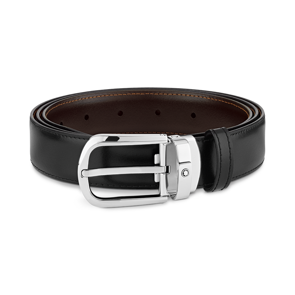 Horseshoe 30&nbsp;mm Reversible Belt in Leather - 1