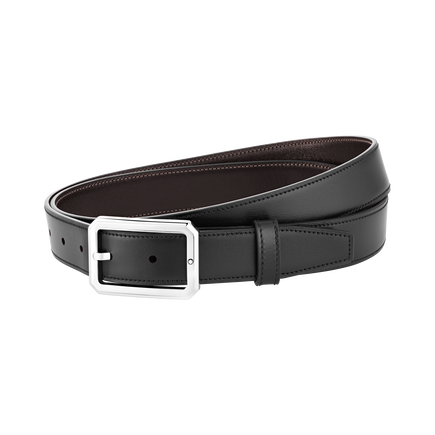Black/brown 30 mm reversible leather belt - Update Test EN - BULK