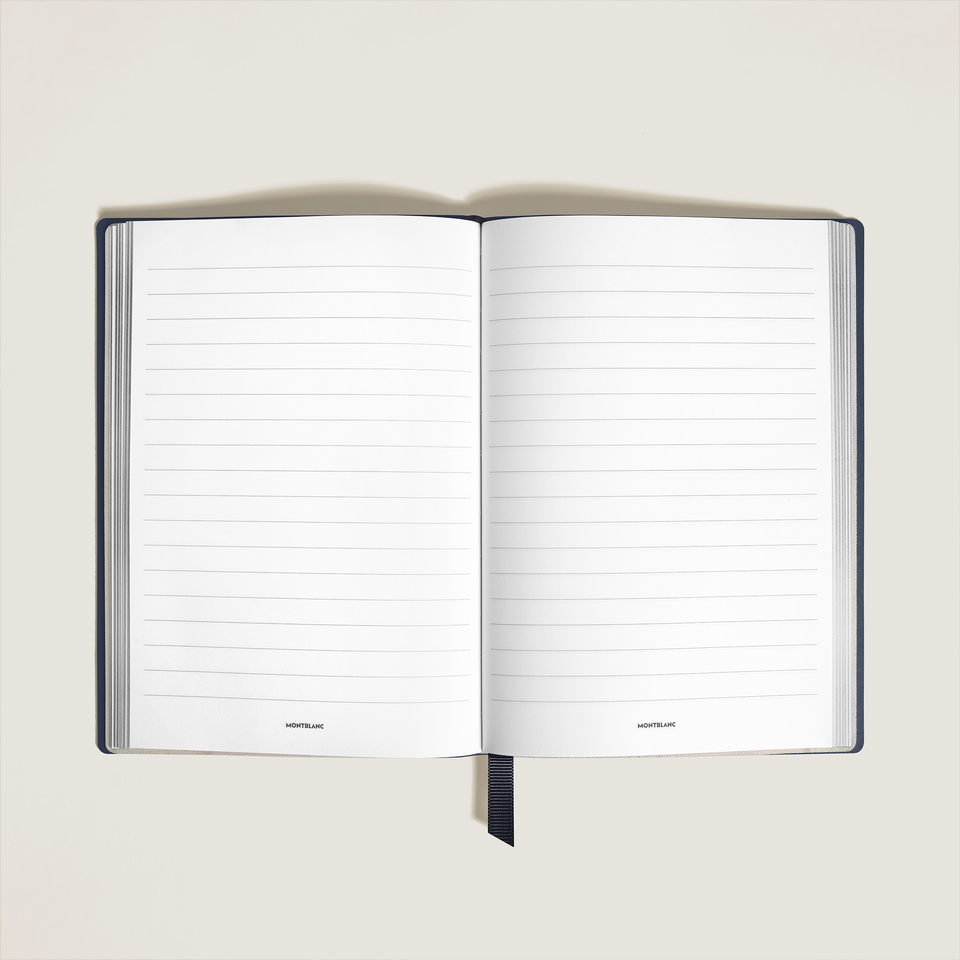 Medium Notebook, Saffiano Leather, Blue &ndash; Lined Pages - 1