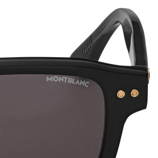 Rectangular Sunglasses with Black Coloured Acetate Frame