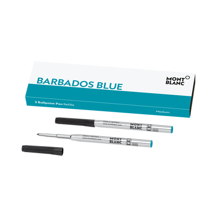 2x Ballpoint Refills, Barbados Blue