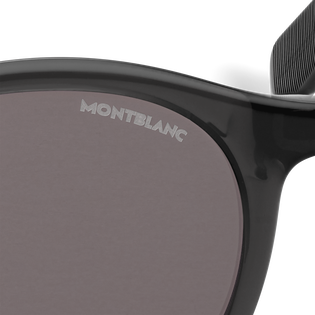 Round Sunglasses with Black injected Acetate Frame 
