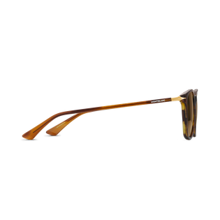 Squared sunglasses with Brown coloured Acetate Frame