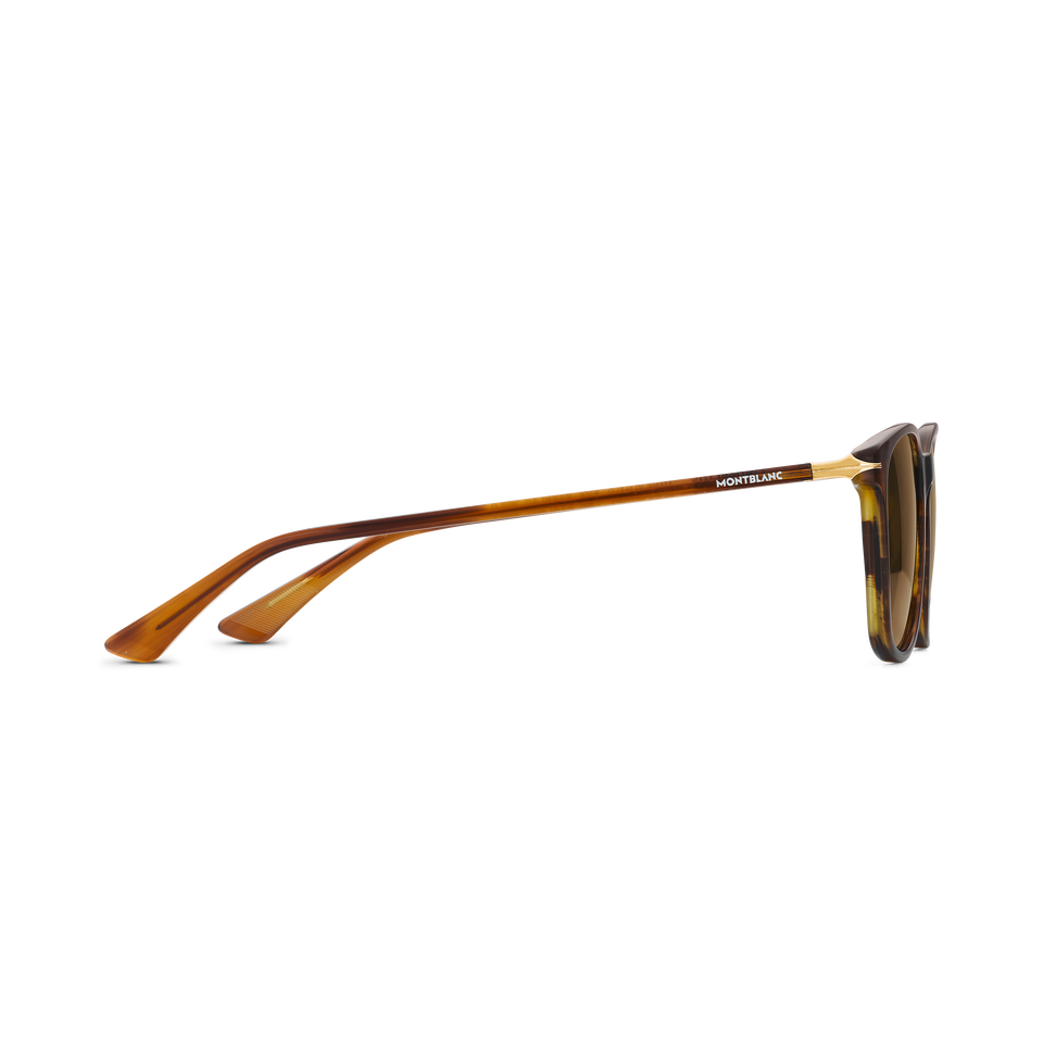 Squared sunglasses with Brown coloured Acetate Frame - 2