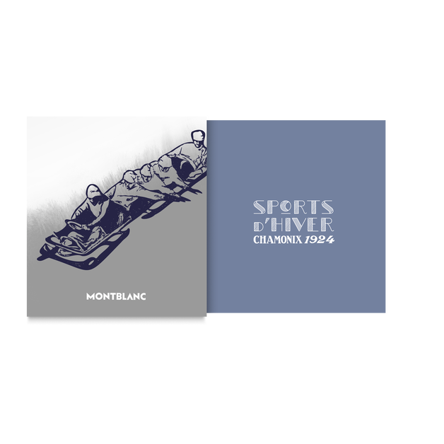 Ink bottle, Meisterst&uuml;ck x Olympic Heritage Chamonix 1924, Blue &ndash; 50&nbsp;ml - 5