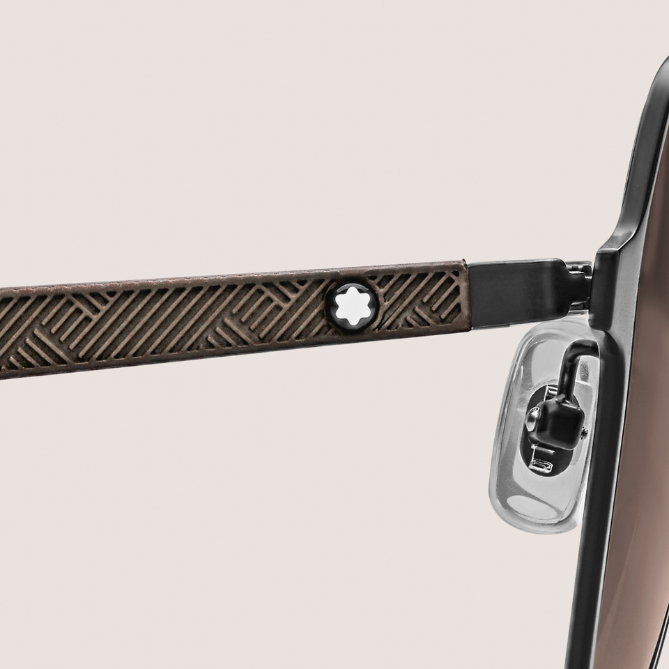 Squared Sunglasses with Black Metal Frame - 3