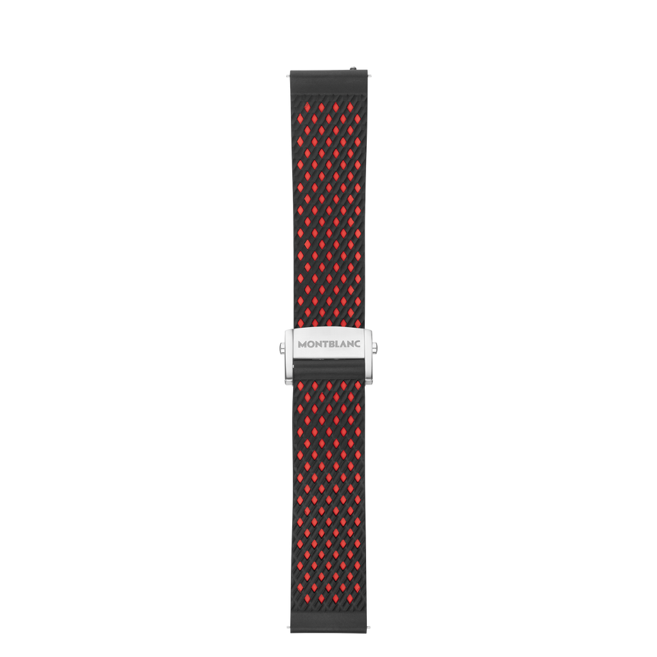 Red Rubber Sport Strap - 1