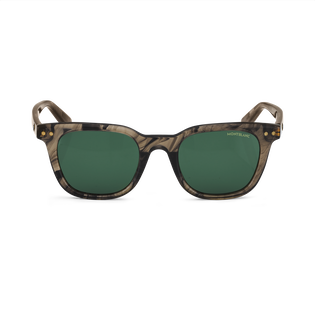 Round sunglasses with Brown Coloured Acetate Frame 
