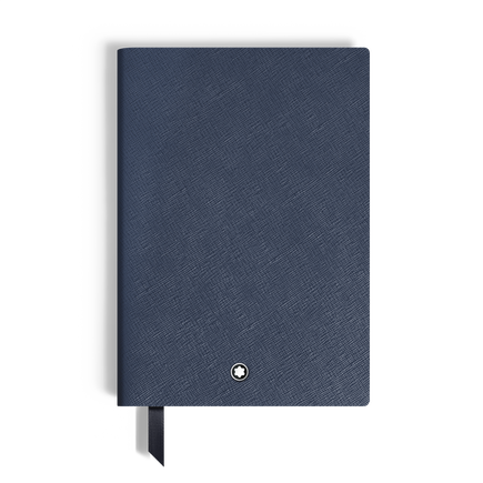 Medium Notebook, Ink Blue Leather, Blue &ndash; Blank Pages