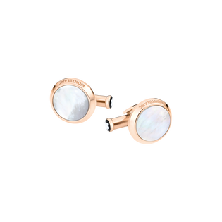 Meisterst&uuml;ck Cufflinks with Mother-of-Pearl Inlay