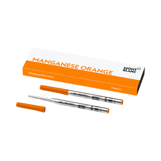 2 Ballpoint Refills, Manganese Orange - Medium