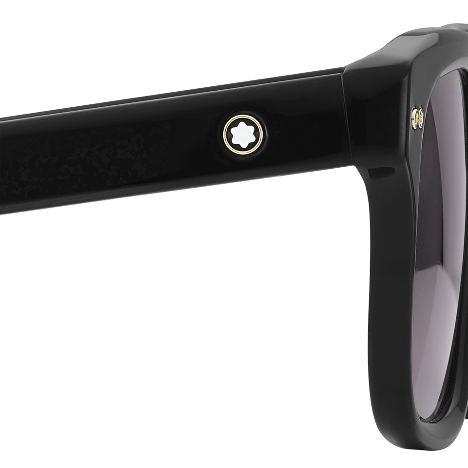 Rectangular Sunglasses with Black Coloured Acetate Frame  - 4