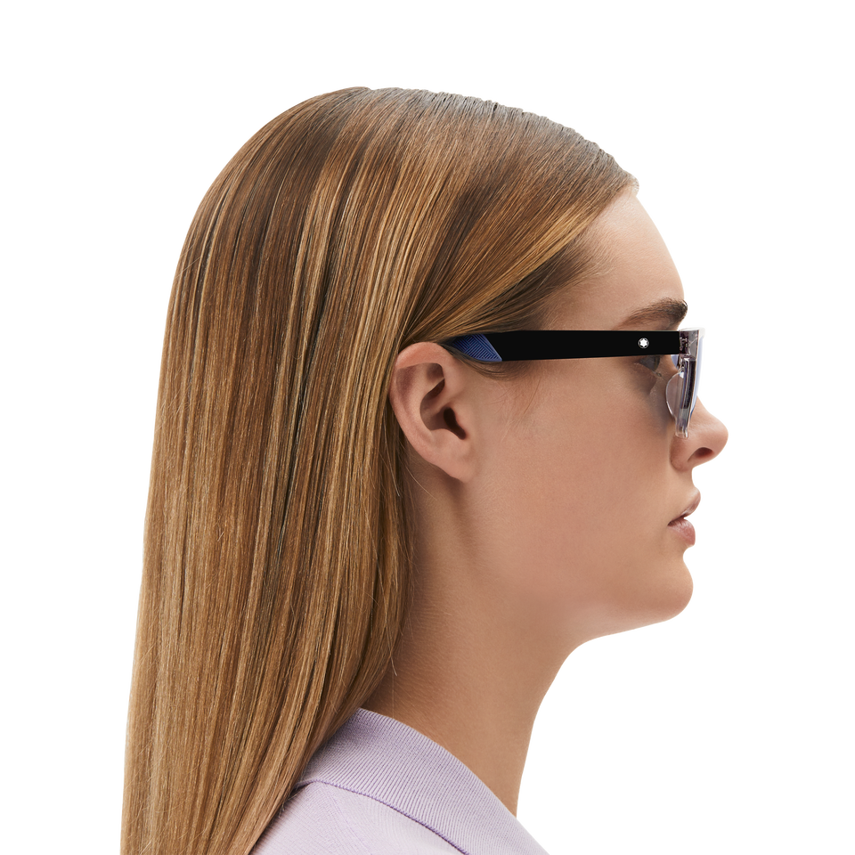 Rectangular Sunglasses with Grey Coloured Acetate Frame - 6