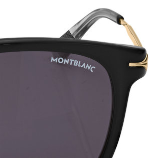 Round Sunglasses with Black Coloured Acetate Frame