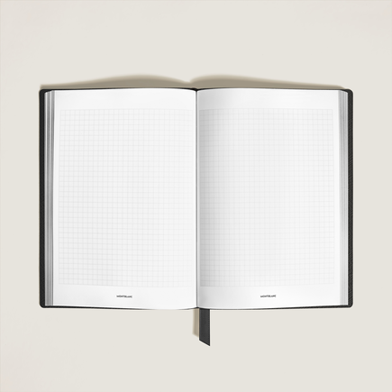 Medium Notebook, Saffiano Leather, Black – Squared Pages