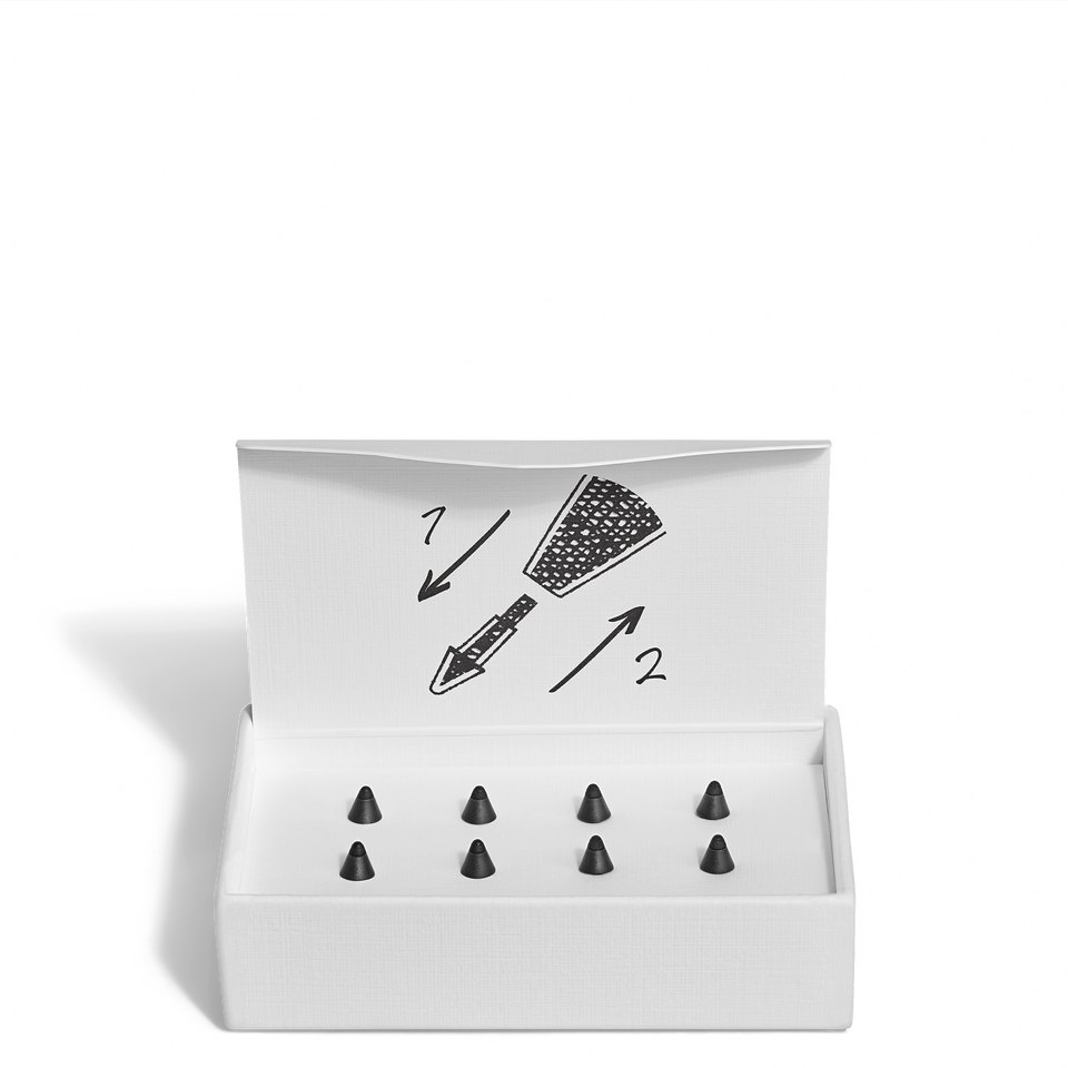 Smooth Replacement Tips for Montblanc Digital Pen, Black - 1