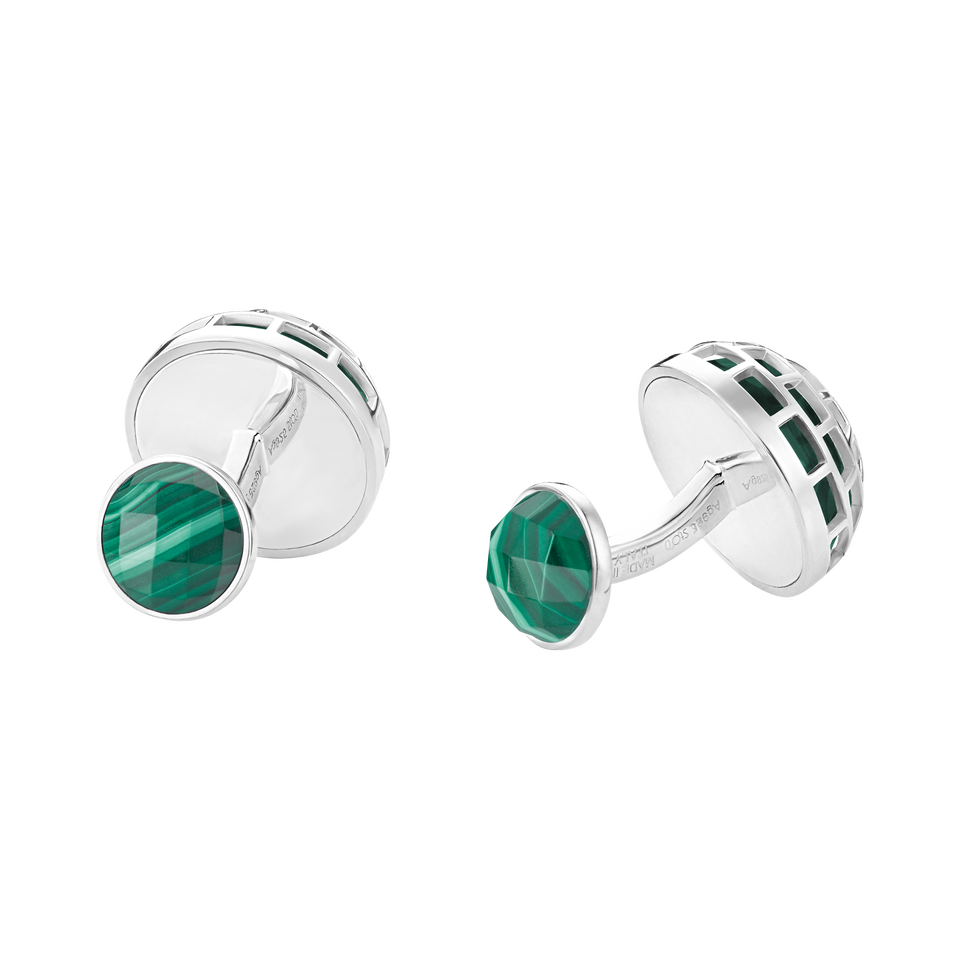 Montblanc Meisterst&uuml;ck Cufflinks with Malachite stone - 4