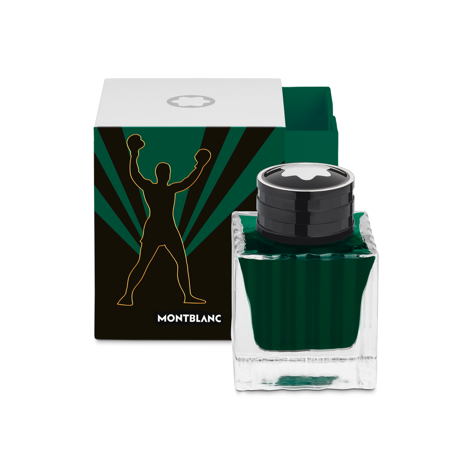 Ink Bottle, Great Characters Homage to Muhammad Ali, Green - 50ml - 2