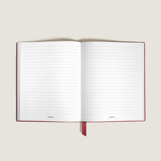 Small Notebook, Brick Red Leather, Red &ndash; Lined Pages