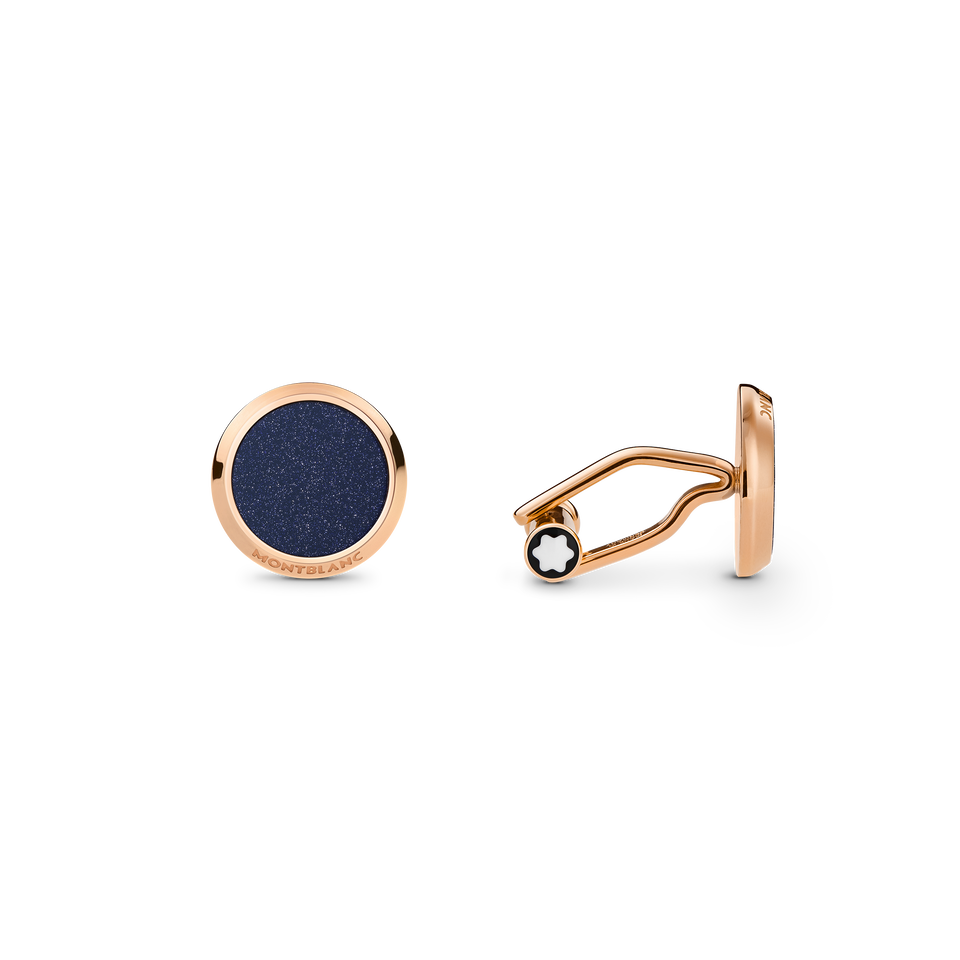 Meisterst&uuml;ck Cufflinks with Blue Goldstone Inlay - 1