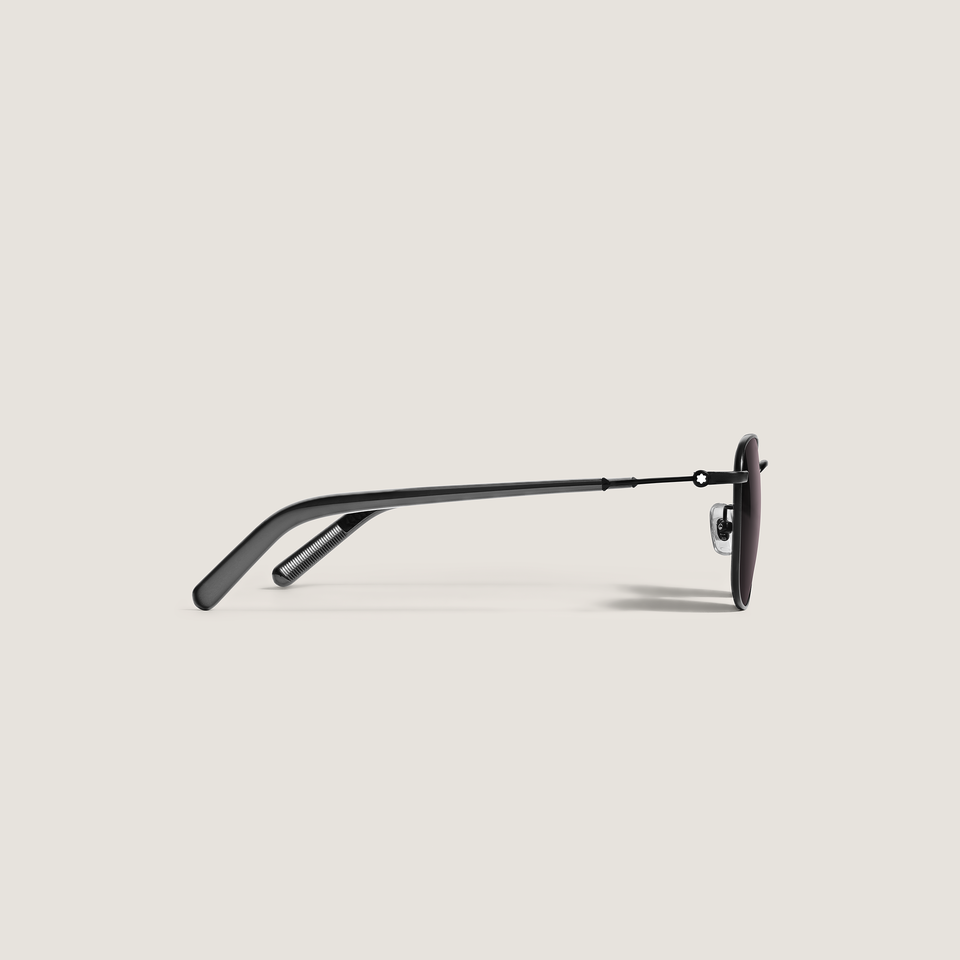 Squared Sunglasses with Black Colored Metal Frame - 2