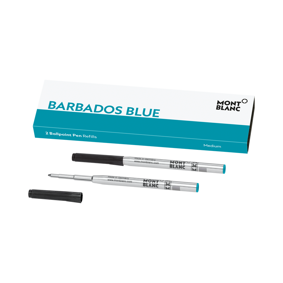 2x Ballpoint Refills, Barbados Blue - 1