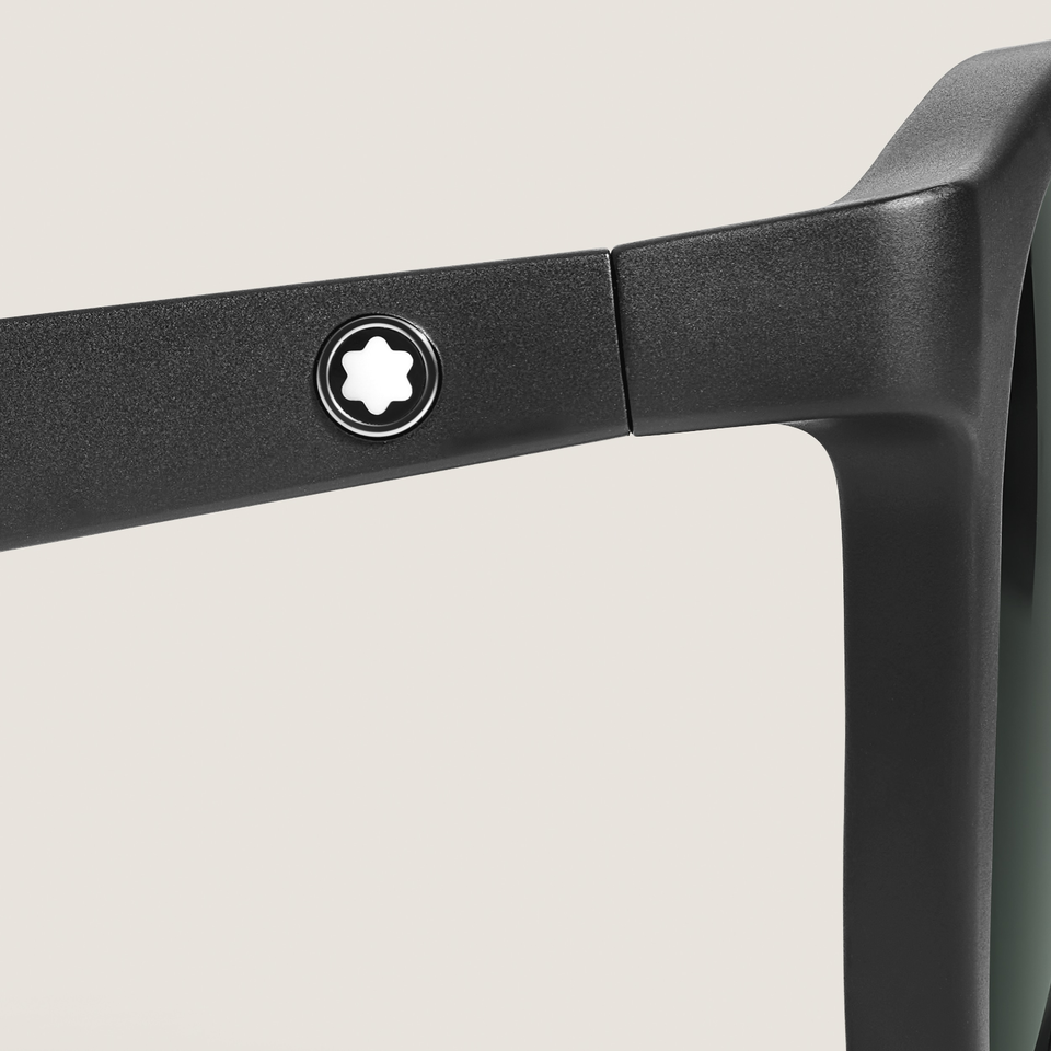 Round Sunglasses with Black Colored Injected Frame - 3