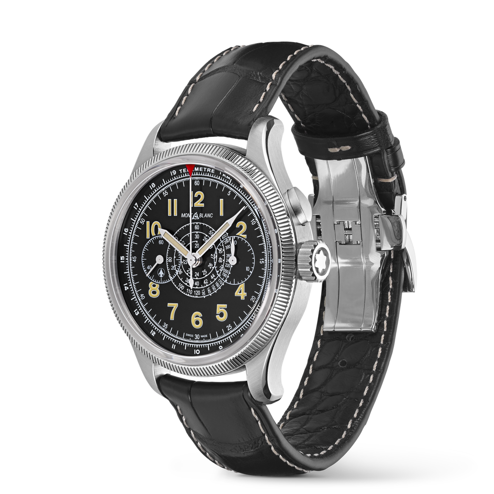 Montblanc 1858  Minerva Monopusher Chronograph Red Arrow Limited Edition - 88 pieces - 3