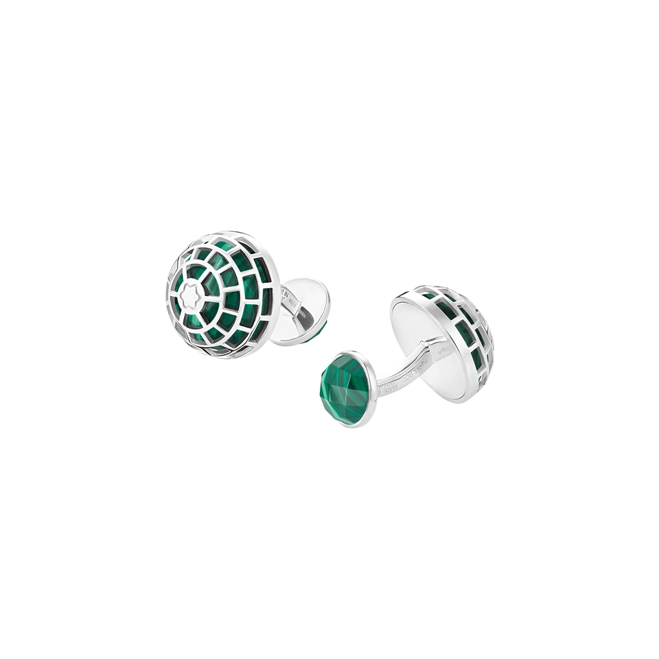 Montblanc Meisterst&uuml;ck Cufflinks with Malachite stone - 3