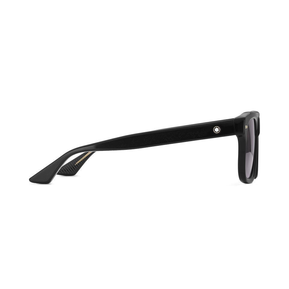 Rectangular Sunglasses with Black Coloured Acetate Frame  - 2