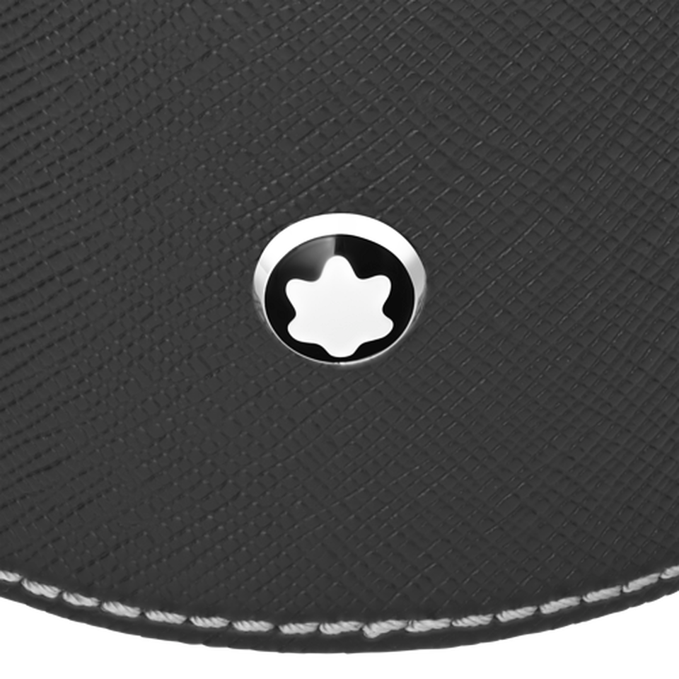 Medium Round Desk Tray in Sartorial Leather - 2