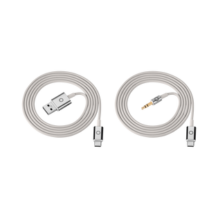Grey Cable Set for Montblanc MB 01 Headphones